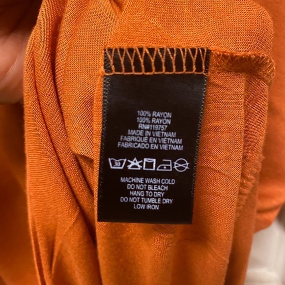 Max Love women oversized burnt orange blouse M - Picture 5 of 10